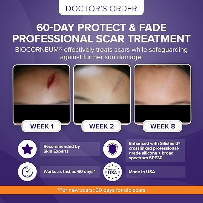 Advanced Scar Gel with Silishield® & SPF 30 50g – Silicone-Based, Water-Resistant, Fast-Drying Scar Cream for Surgical Scars, Burns & Injury – Made in USA, Safe for Kids 6+ – Surgeon Recommended