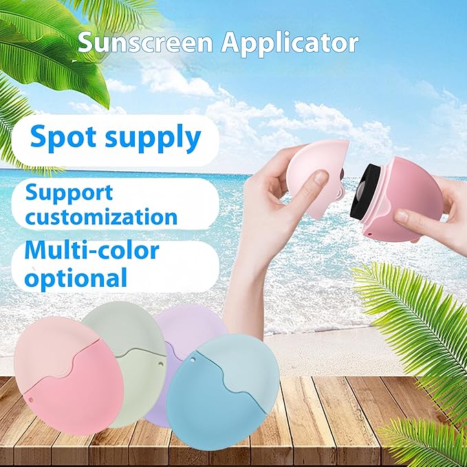 Sunscreen Applicator - Single Green - BPA-Free Refillable Roll on Sponge Sunscreen, Suncream & Lotion Applicator For Kids, Adults & Families - Holds 1.9 fl oz, Perfect Size for Trave (Green)