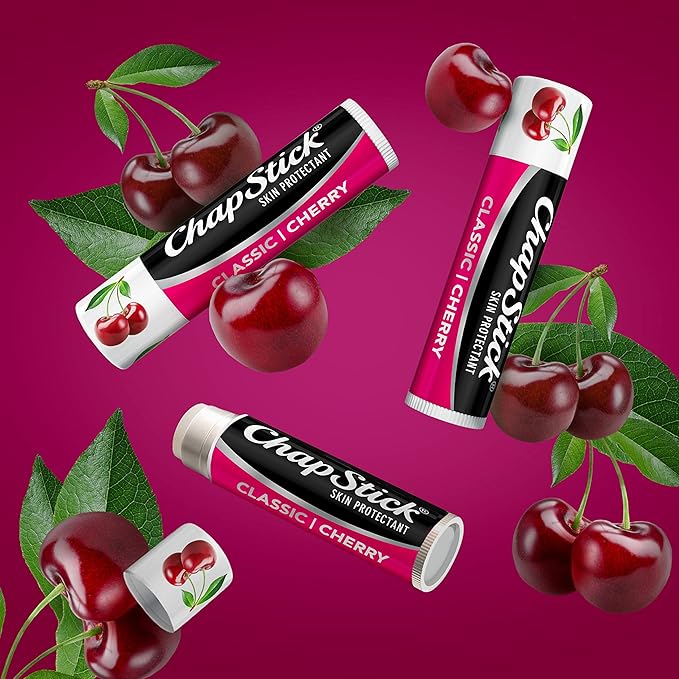 ChapStick Classic Cherry Lip Balm Tube,
