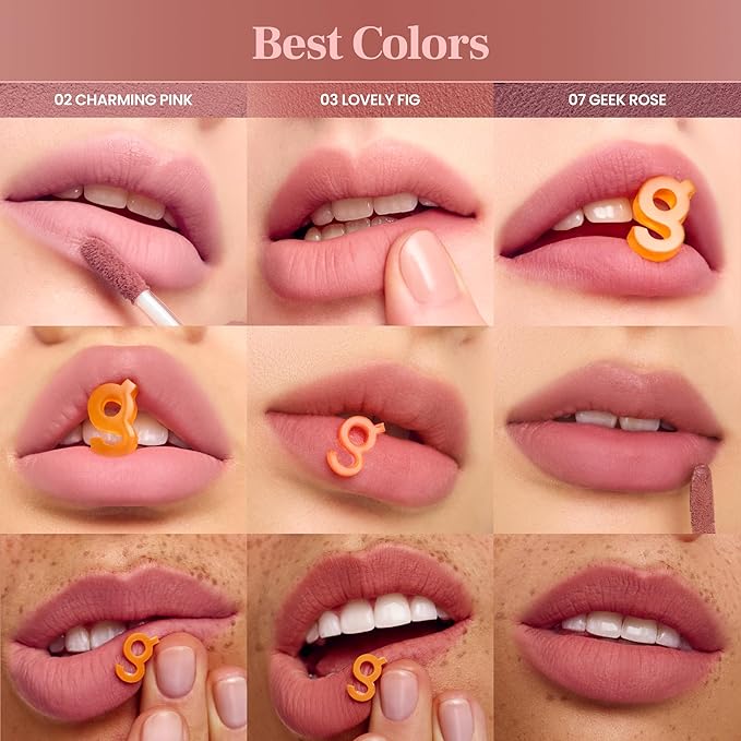 COLORGRAM NUDE BLUR TINT 17 RIPEN PEACH | Soft Velvet Matte Liquid Lipstick & Cheek Tint | Lightweight Blurring Tint for a Smooth & Airbrushed Finish | Long-Lasting & Non-Sticky Formula