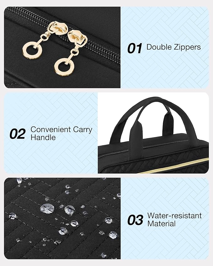 Bagsmart hanging travel toiletry organizer