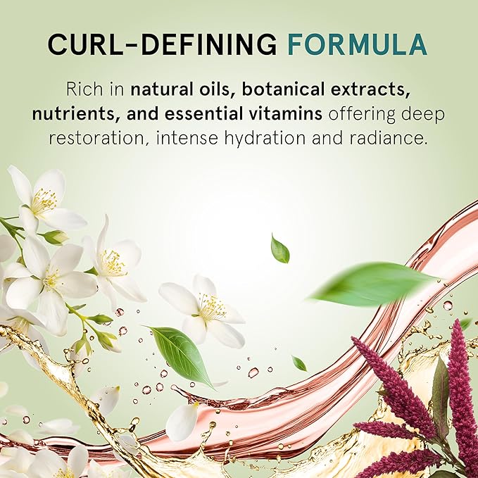 Inoar MEU Cacho MEU Crush Combing Cream with Plant-Based Collagen & Vitamin E for Curly Hair Hydration & Definition, 17.6 fl.oz