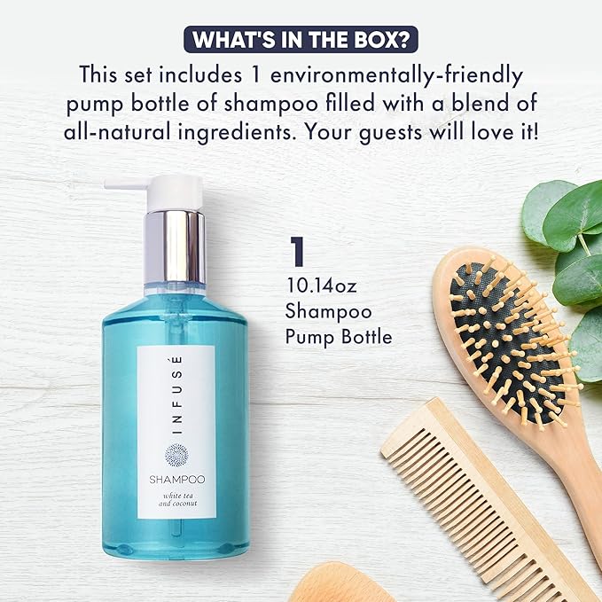 Terra Pure Infuse Shampoo, Retail Size Hotel Amenities, 10.14 oz. (Single)