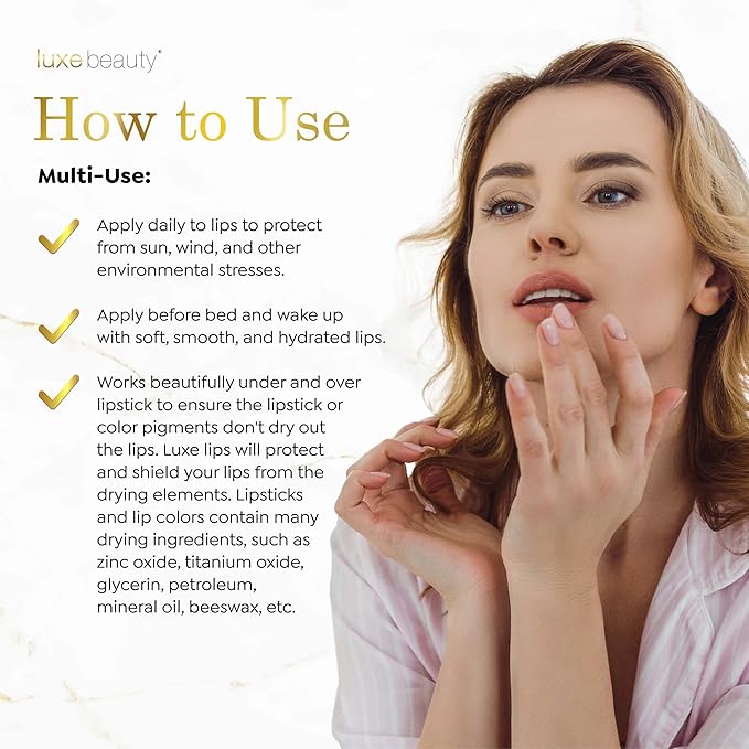 Luxe Beauty No-Beeswax & Petroleum Organic Lipstick