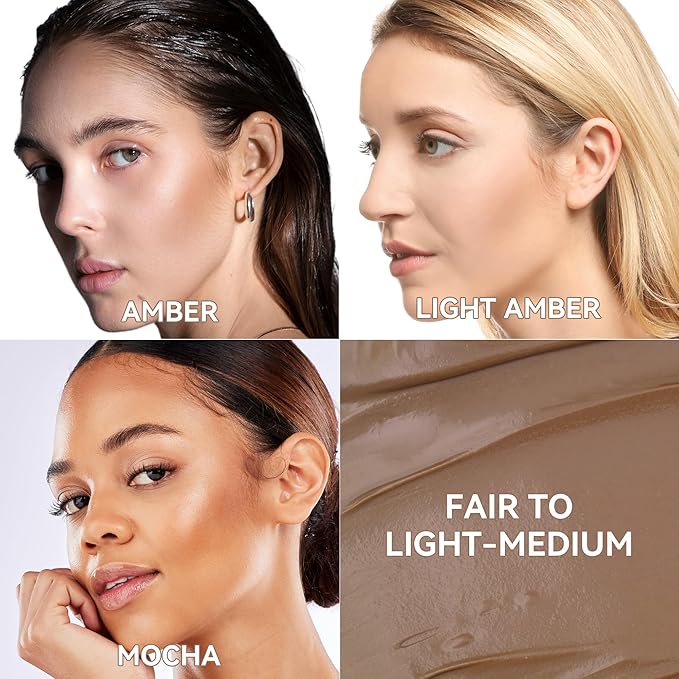 FV Contour Stick, Highly Pigmented & Blendable Cream Contour Bronzer Makeup, Long Lasting & Waterproof, for a Naturally Sculpted Look, Beginner Friendly, 04 Light Amber