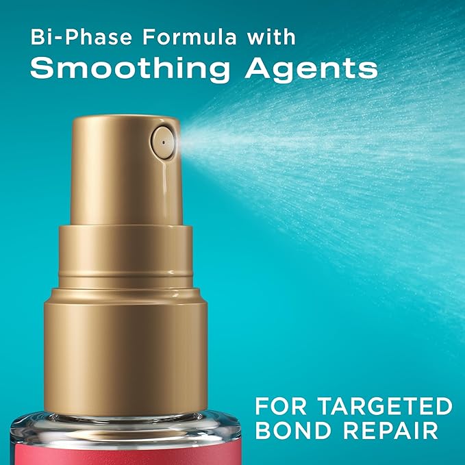 OGX Repair & Protect Bond Protein Repair 3-in-1 Oil Mist, Multi-Benefit Hair Oil Protects Dry, Damaged Hair Against Frizz, Strengthens, & maintains Shine, 1.7 fl. oz