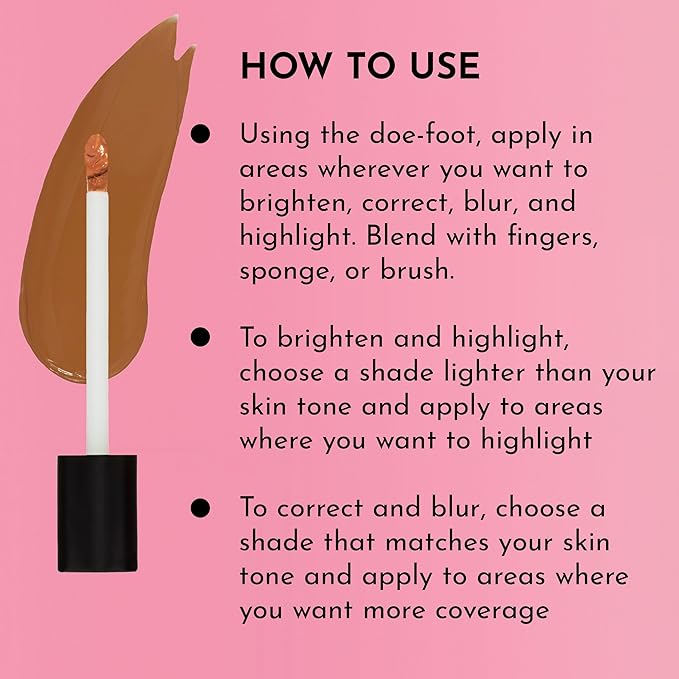 LAWLESS Conseal The Deal Lightweight Longwear Everyday Concealer - Teddy - with Antioxidants and Caffeine to Reduce Dark Circles and Puffiness. Long-Wearing and Self-Setting, Silicone-Free - 5 ml.