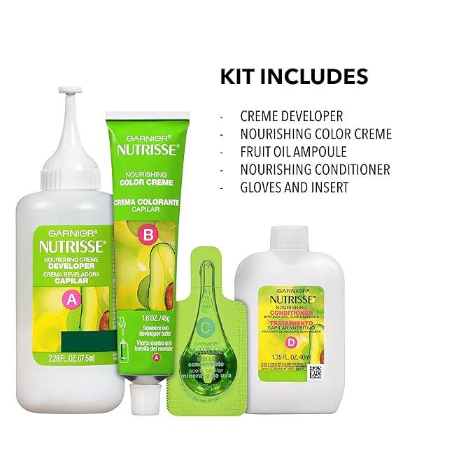 Garnier Nutrisse Ultra Color Nourishing Permanent Hair Color Cream, BR2 Dark Intense Burgundy (1 Kit) Red Hair Dye (Packaging May Vary), 1 Count