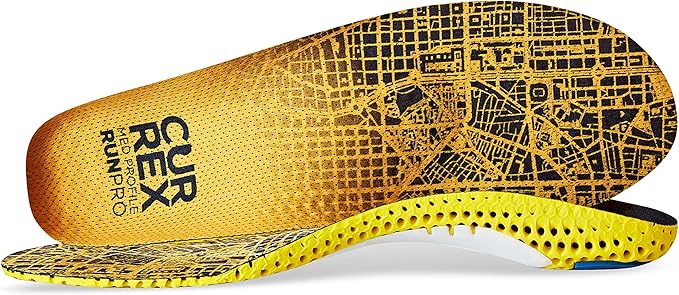 CURREX RunPro Insoles for Running Shoes, Arch Support Inserts to Help Reduce Fatigue, Prevent Injuries, Boost Performance for Men & Women (Medium Arch, Size Small)
