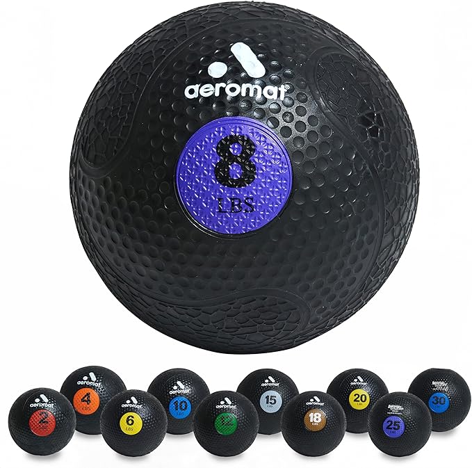 Aeromat Medicine Ball: Weighted Medicine Balls for Exercise 2-30lbs -