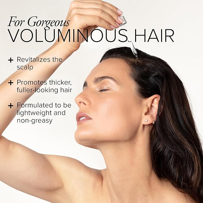 SeroVital Advanced Hair Thickening Serum – Maintain Natural Hair Color – Scalp Support – Multi Peptide Plant-Based Formula - Lightweight and Non-Greasy