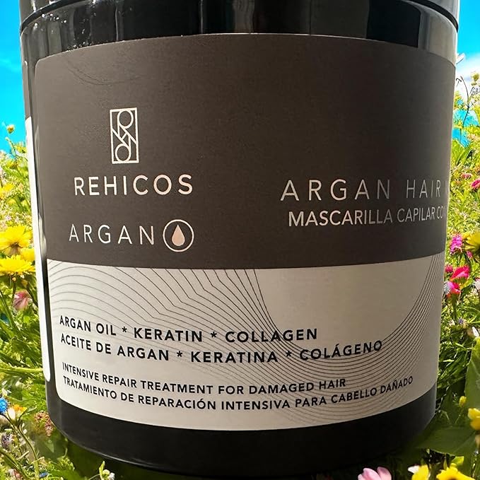 Kehicos Argan Hair Mask, Intensive Repair Treatment with Keratin, Collagen for Damaged Hair
