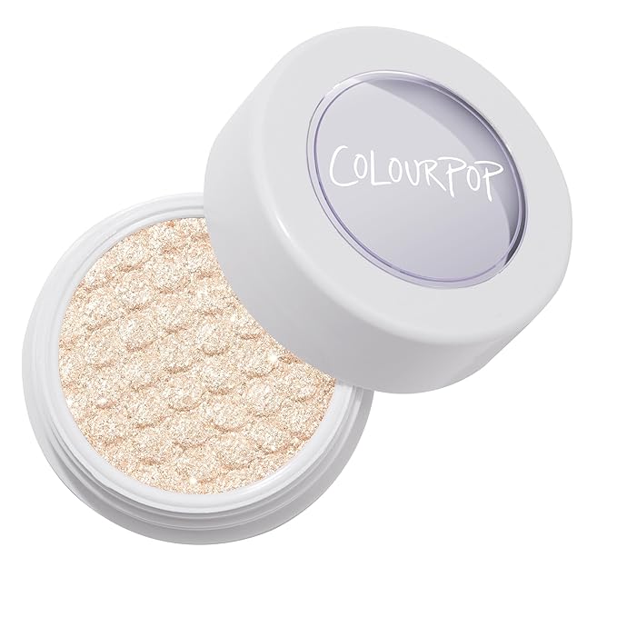 ColourPop Super Shock Shadow - High-Pigment, Crème-Powder Eye Makeup - Single Glitter Eyeshadow with Zero Fallout and Unique Bouncy Texture - Soft Golden Ivory Eyeshadow - Ladybird (0.07 oz)