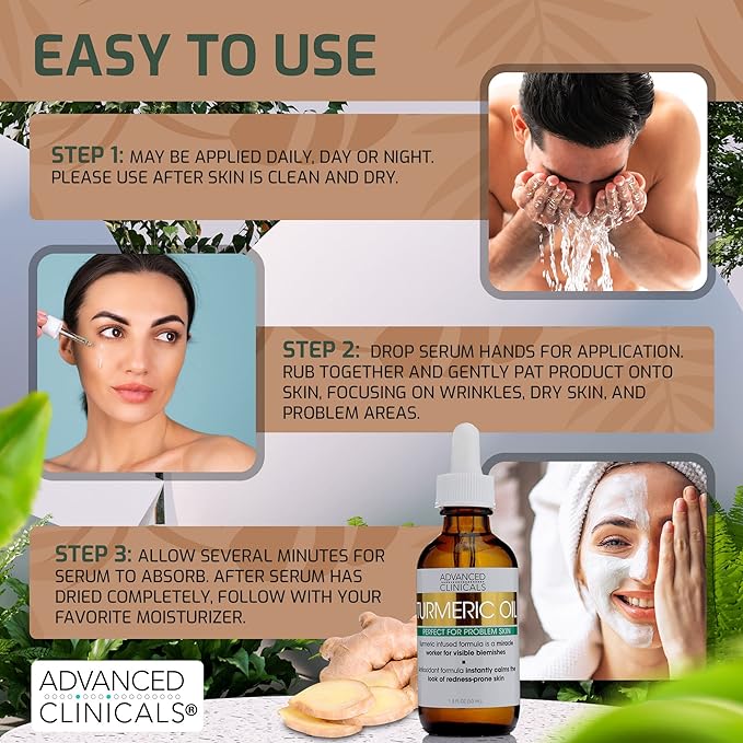 Advanced clinicals turmeric oil blemish