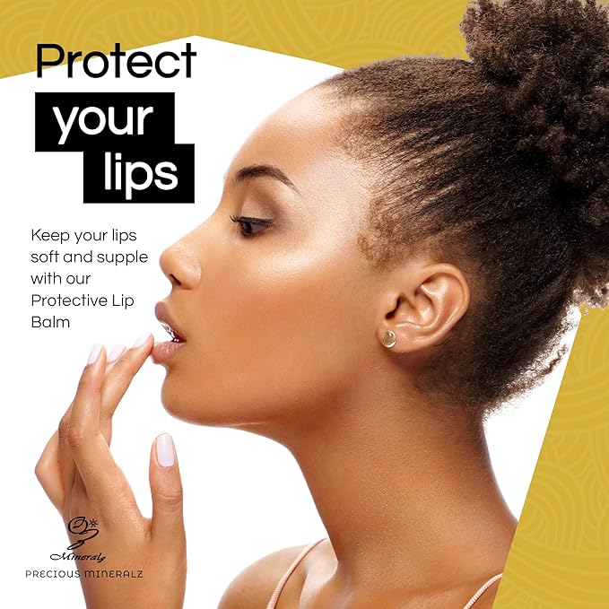 OUT OF MOUNTAINS Protective Lip Balm with Peppermint Essential Oil, Natural Lip Balm with Vitamin E & C, Soothing Sore Lips, Anti-Oxidants for Healthy Lips