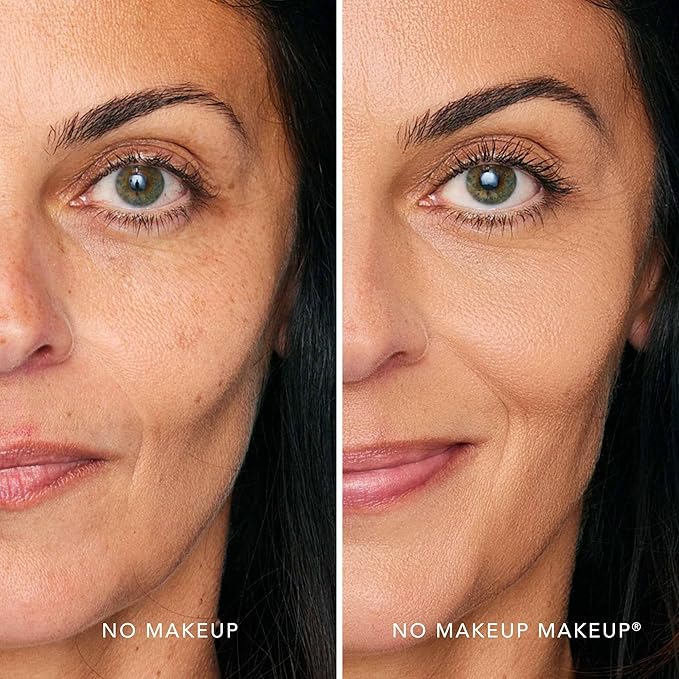 No Makeup Makeup Foundation + Brush Duo, Cream-Balm Formula Conceals, Corrects and Camouflages with Skin-Tone Adaptive Flexshade Technology, Buildable, Long-Lasting, Cruelty-Free, Vegan, Medium