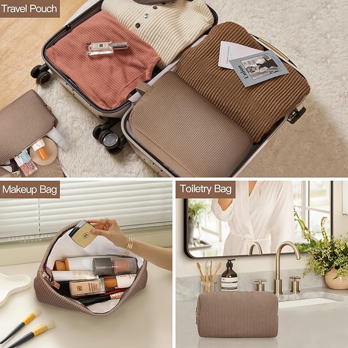 3 pieces makeup bag cosmetic