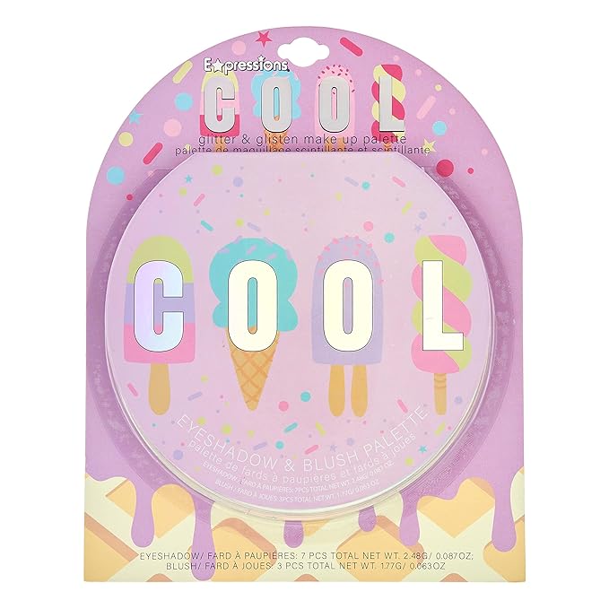 Expressions Cool Glisten & Glitter Makeup Palette 10
