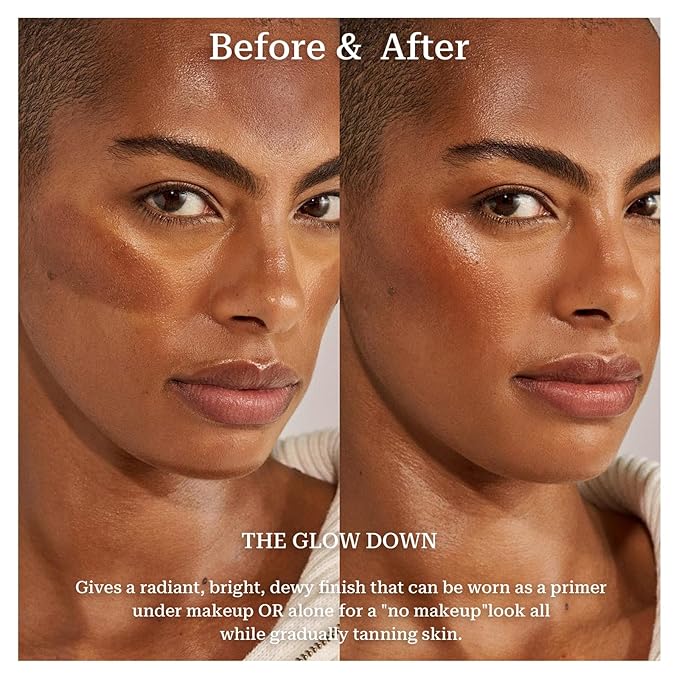 Bronzing Drops, Lightweight and Non-greasy Liquid Bronzer for Face & Body, Instant Sunshine Glow Serum for Flawless Skin & Radiant Finish (RUST RED)