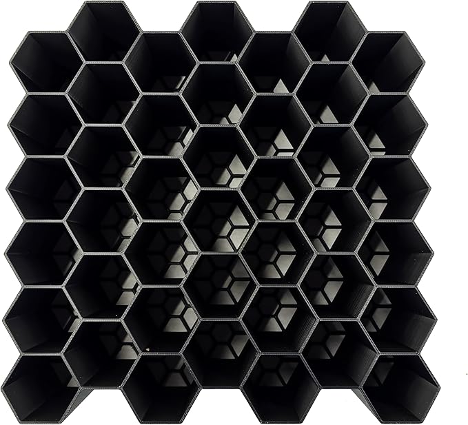HexRacks Hair Dye Holder - Shades EQ & More - Wall Mountable or Stackable - Hair Sylist Dye Holder Rack | Holds 42 Bottles Per Section