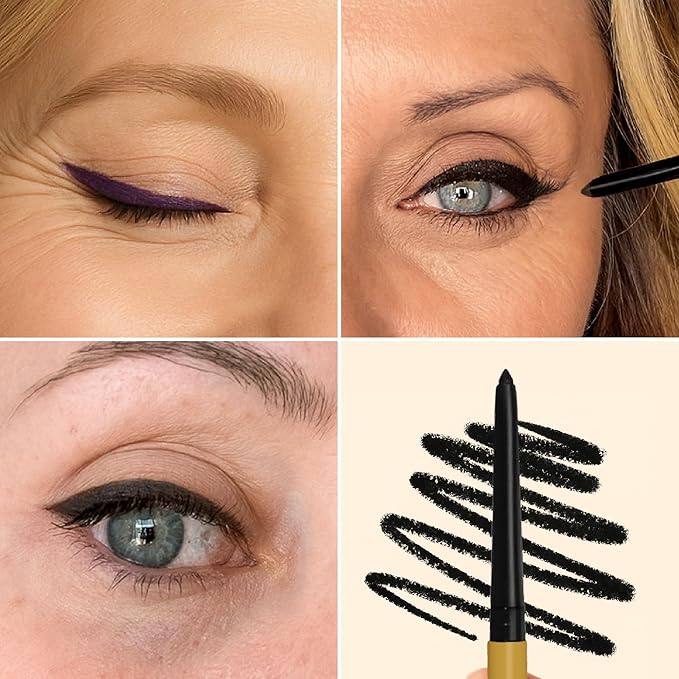 Kehyla Beauty™ Eyeliner for Older Women, Gel Cream Pencil with Soft Glide Formula, Smudge-Proof Long-Lasting Eye Liner for Smooth Precision and All-Day Definition