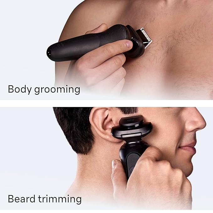 Braun Electric Razor for Men Series 5, Electric Shaver, Precision Trimmer, Extra Shaver Head, 4-in-1 Clean & Charge Center, S5 5165ps