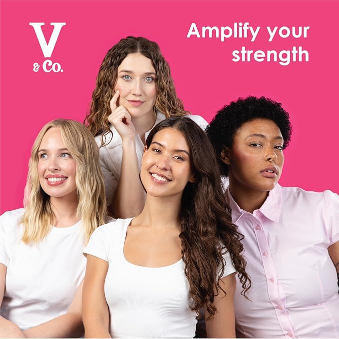 V&Co. Beauty Moisturizing Shampoo and Conditioner Set (12 Oz. Each) - Sulfate Free, Color Safe, and Gentle Formula with Peptide Technology Boosting Hydration for Dry, and Color Treated Hair