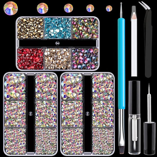 Colorful Face Gems for Makeup Set,