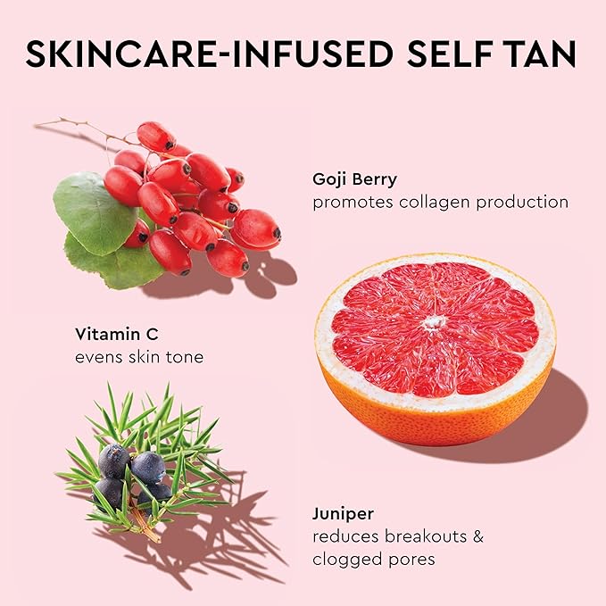 Tanologist Medium Mini Self Tan Water, Clear Self Tanning Water, Travel Size, Streak-Free Tanning Mist, Natural Bronze, No Fake Tan Smell, Clean Ingredients, 3.38 fl. oz/100 ml Bottle