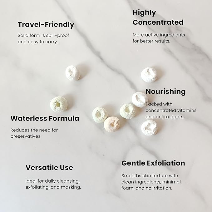 3-in-1 Solid Facial Cleanser, Exfoliator, and Wash-off Mask