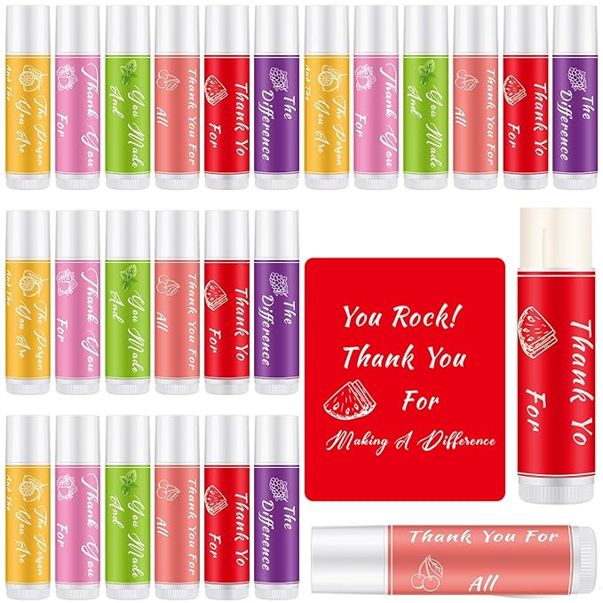 24 Pcs Lip Balm Gifts Bulk