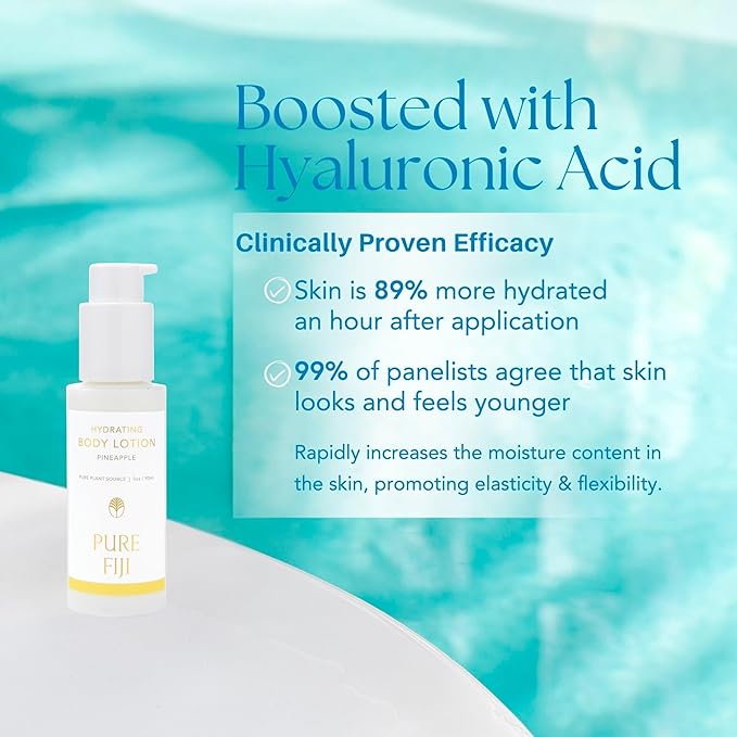 PURE FIJI Hydrating Body Lotion Travel Size, Pineapple (3oz/90ml)