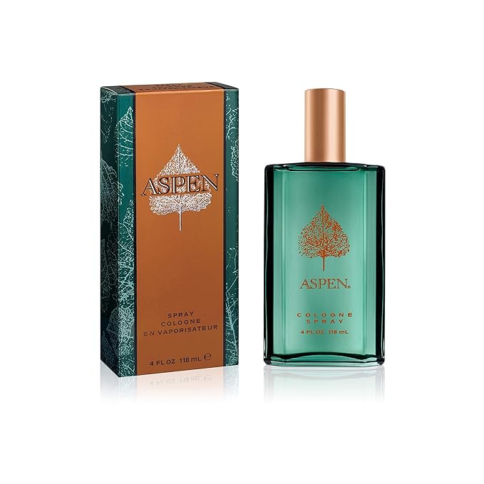 Aspen Cologne Spray, Vegan Formula, Cologne Spray, Woody Spicy Scent, 118 ml (4oz) (Pack of 2)
