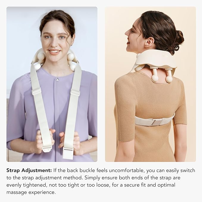 SKG FSA Eligible Cordless Neck Massager for Pain Relief Deep Tissue, Shiatsu Shoulder Massager with Heat, Massage Tools for Trapezius, Lymphatic Drainage, Relaxation Therapy, HSA Items