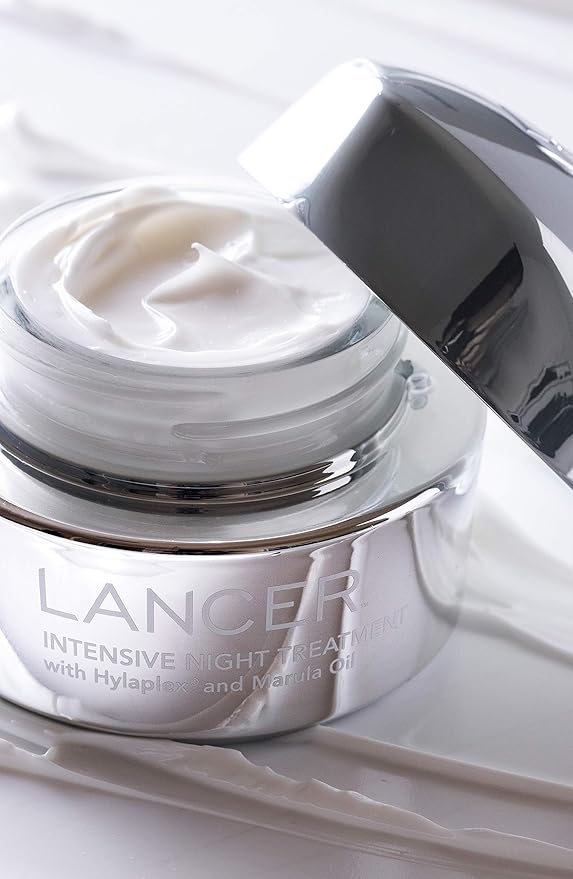 Lancer Skincare Intensive Night Treatment with Hylaplex and Marula Oil, Daily Anti-Aging Moisturizer, 1.7 Fluid Ounces