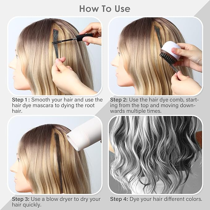 Black Temporary Hair Chalk Color