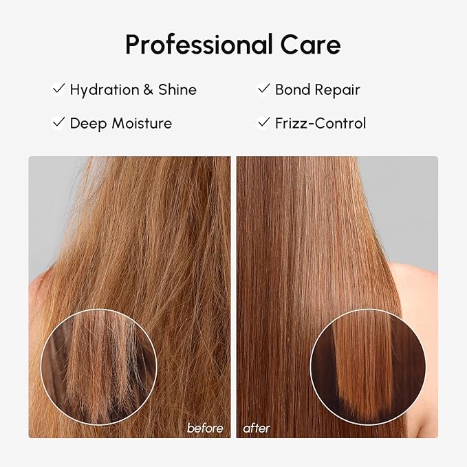 MAREE Deep Conditioning Hair Mask for Damaged Hair Treatment 2 PACK - Keratin Hair Care for Hydrating Growth Repair Moisturizing - Dry Curly Color Treated Frizzy - Tratamiento Mascarilla Para Cabello