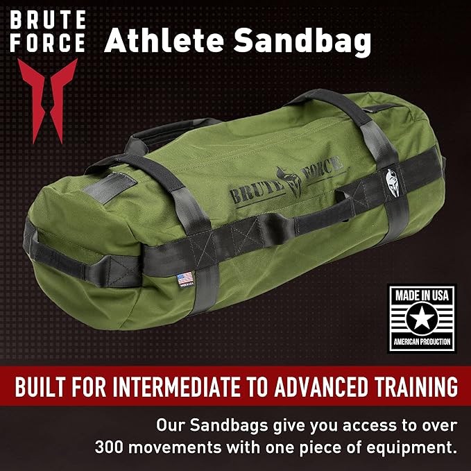 Brute Force Athlete Sandbag Training Kit - Green 25-75 pounds