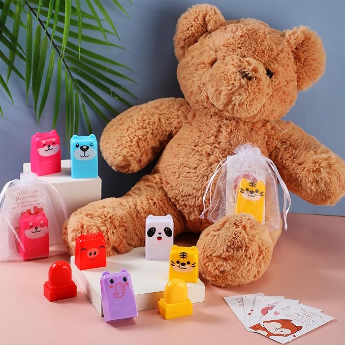 30 Sets Wild Animal Birthday Lip Classroom