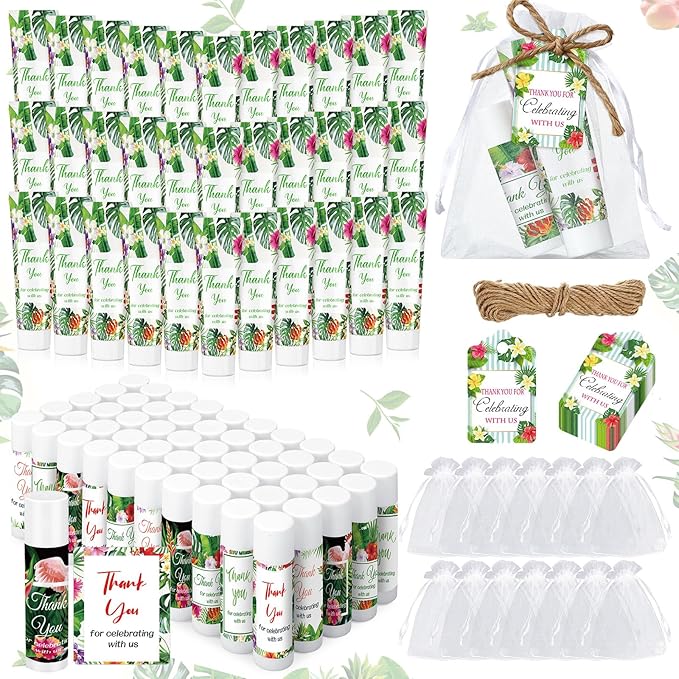 200 Pcs Baby Shower Wedding Party Tag(Tropical)