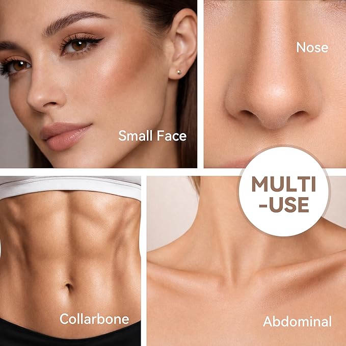 FV Contour Stick, Highly Pigmented & Blendable Cream Contour Bronzer Makeup, Long Lasting & Waterproof, for a Naturally Sculpted Look, Beginner Friendly, 04 Light Amber