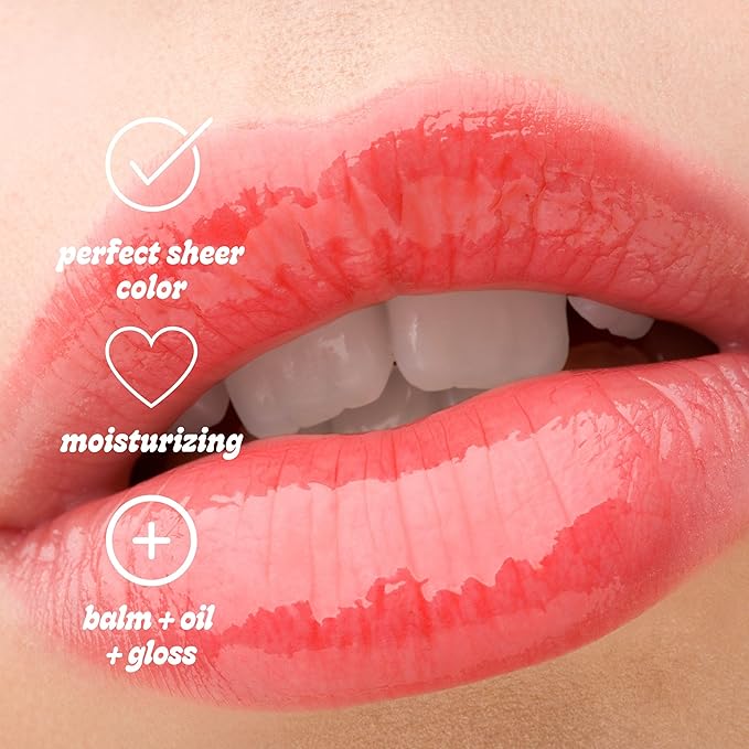 Pacifica Plumping Lip Gloss – Jasmine Kiss Flavored Lavender-Pink Tint Hydrating Lip Oil Balm, No-Tingle Volumizing Gloss with Shea Butter & Jojoba, High Shine Color, Vegan & Cruelty-Free 0.14oz