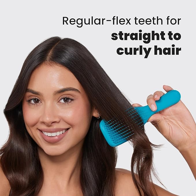 Tangle Teezer Ultimate Detangler Brush for Wet & Dry Hair, Eliminates Knots & Reduces Breakage for All Hair Types, Transformative Teal