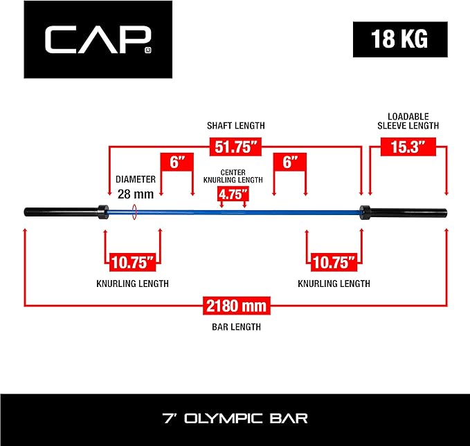Cap Barbell ECO 7-Foot Olympic Bar