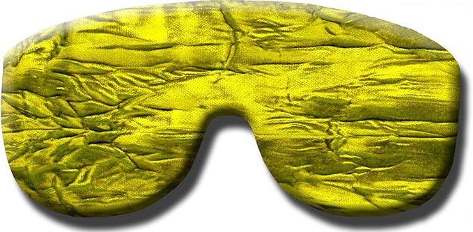 Candi Andi Handmade Weighted Sleep Eye Mask Yoga Pillow - Flax Seed Fill - Lavender Scented - Lime - TEMLF-LM