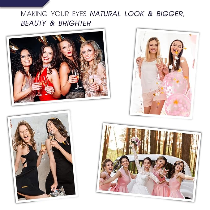3D Magnetic Eyelashes Cat-Eye Magnetic Lashes with 4 Tubes of Magnetic Eyeliner, Reusable, Waterproof, Cruelty-Free, Black, Faux Mink, 10 Pairs