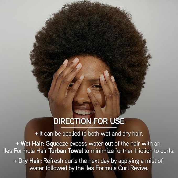 ILES FORMULA Curl Revive – Curl Cream for Soft, Smooth, Defined Curls – Lightweight Curl Refresher Spray with Heat Protection & Frizz Control - Leave-In Styling Cream for Curly Hair (200mL)