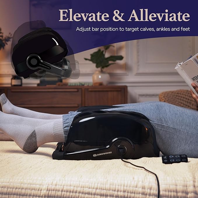 Cloud Massage Shiatsu Foot Massager with Heat, Deep Kneading Therapy for Pain Relief, Circulation, Post-Activity Relaxation - Foot Massager for Plantar Fasciitis, and Arthritis Relief