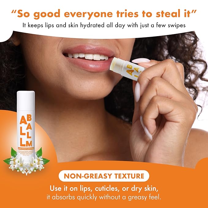 Zizia Orange Blossom Neroli Multi All Balm Stick – Moisturizing, Hydrating Stick for Lips, Hands & Body with Shea Butter, Jojoba Oil, Aloe Vera, Calendula Beauty Moisturizer, Travel Essentials 0.5 oz