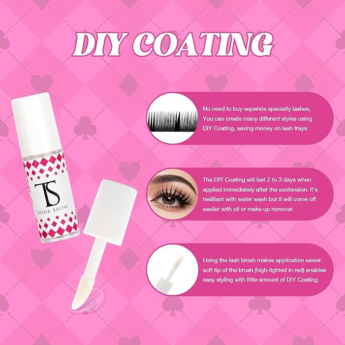 THINK SHOW Cluster Lashes 100pcs Individual Lashes Clusters Eyelash Extensions False Eyelashes DIY Fluffy Wispy Lash Clusters Kit Reusable False Eyelashes Luminious Mix 10-14mm